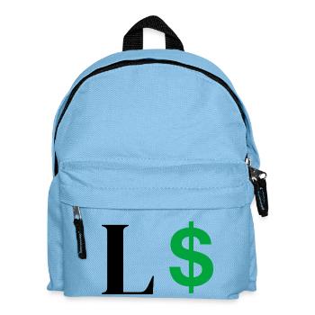 Lettre l dollar - Sac à dos Enfant - bleu clair - Devant