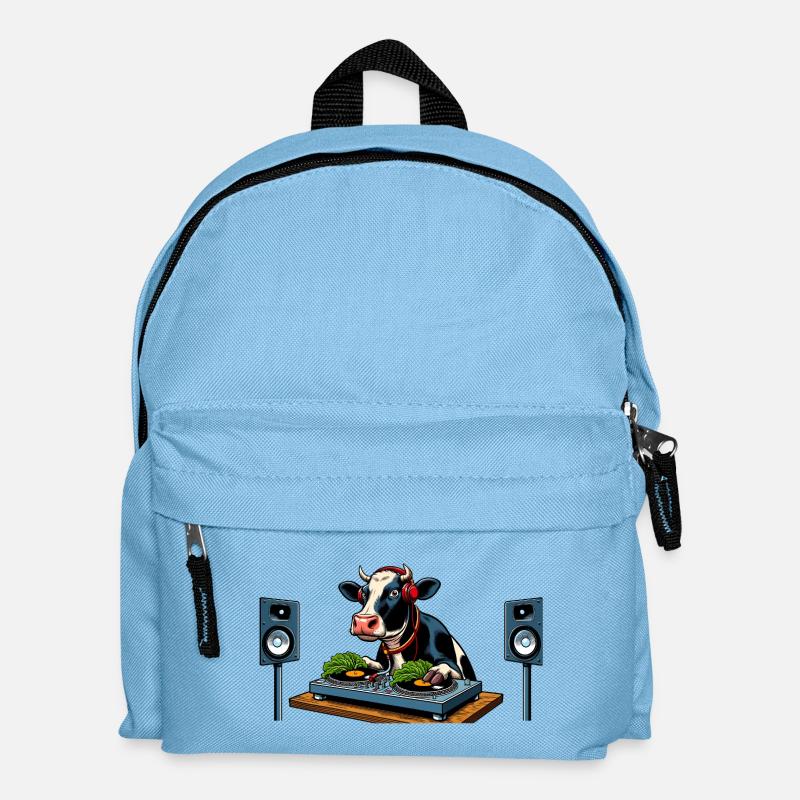 DJ Cowspin - Kids' Backpack - light blue