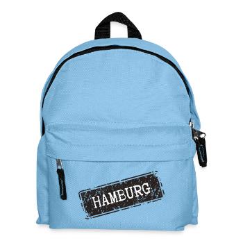 Conception de motif de la ville de Hambourg - Sac à dos Enfant - bleu clair - Devant