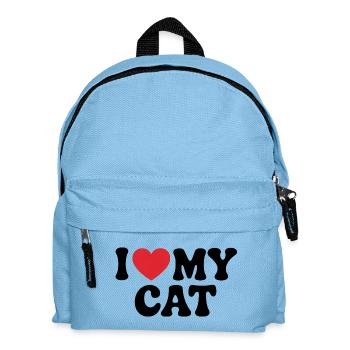Love My Cat Pet Lover - Kids' Backpack - light blue - Front