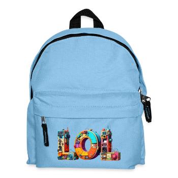 LOL – laughing out loud – Bunte Kunst  - Kinder Rucksack - Hellblau - Vorne