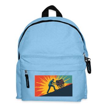 Going the extra Mile - Kinder Rucksack - Hellblau - Vorne
