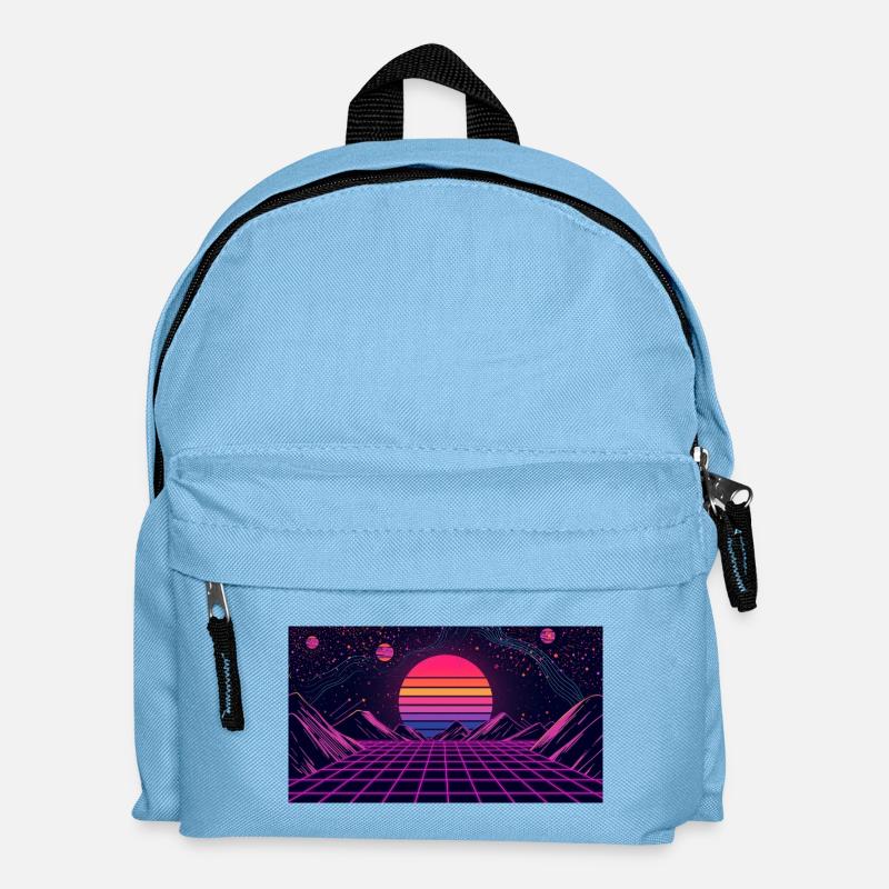 lune - Sac à dos Enfant - bleu clair
