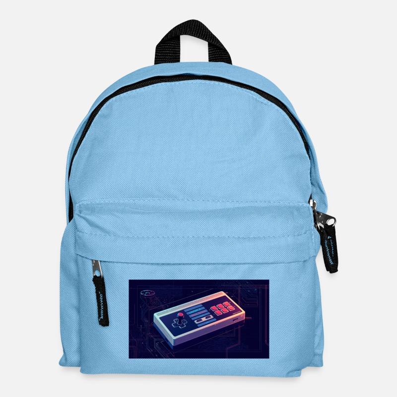 Konsole 80 - Kinder Rucksack - Hellblau