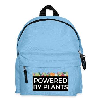 Powered by Plants Tee Design Veggie - Kids' Backpack - light blue - Front