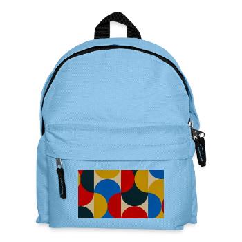 Colorful Circle Blocks - Kids' Backpack - light blue - Front