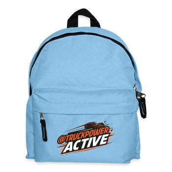 TruckPower Logo für aktives Fahren - Kinder Rucksack - Hellblau - Vorne