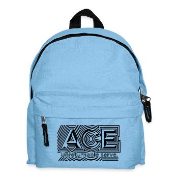 Tennis ACE Design für Fans perfekter Aufschläge - Kinder Rucksack - Hellblau - Vorne