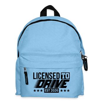 Driving License 2026 Driving Test Driving License Test - Kids' Backpack - light blue - Front