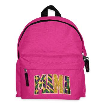 MAMA Mardi Gras Glitzerbuchstaben - Kinder Rucksack - Fuchsia - Vorne