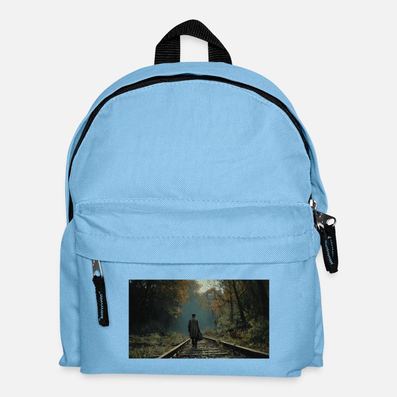 Epic Moment Near the Rails - Kids' Backpack - light blue