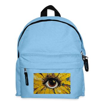 Sonnenblume - Sonnenauge Malerei - Kinder Rucksack - Hellblau - Vorne