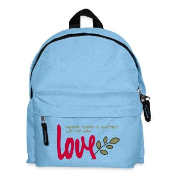Let me sow love - Kids' Backpack - light blue - Front