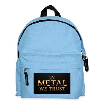 In Metal We Trust - Kids' Backpack - light blue - Front