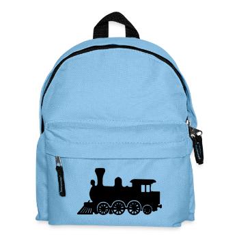 Zug Lokomotive - Kinder Rucksack - Hellblau - Vorne