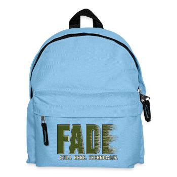 FADE – I'm still here. Technically - Kids' Backpack - light blue - Front