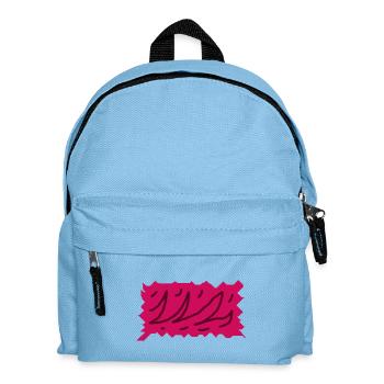 Explosion de couleur : lignes roses - Sac à dos Enfant - bleu clair - Devant