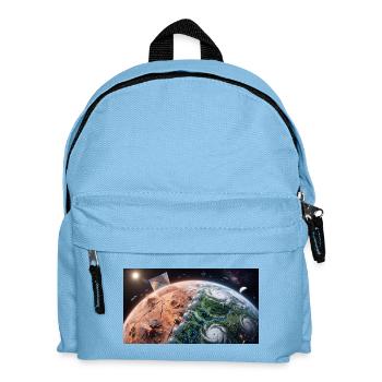 Planetary Terraforming: Birth of New Life from Spa - Kids' Backpack - light blue - Front