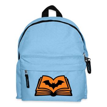 Zauberbuch Fledermaus Icon - Kinder Rucksack - Hellblau - Vorne
