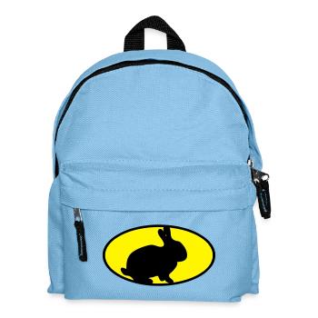 Hasen Logo - Kinder Rucksack - Hellblau - Vorne