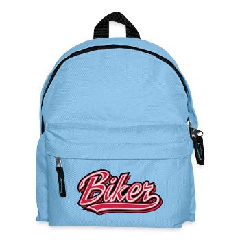 biker - Kids' Backpack - light blue - Front