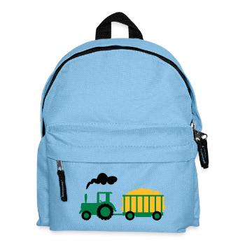 traktor kind geschenk - Kinder Rucksack - Hellblau - Vorne