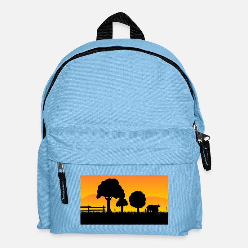 Bauernhof - Kinder Rucksack - Hellblau