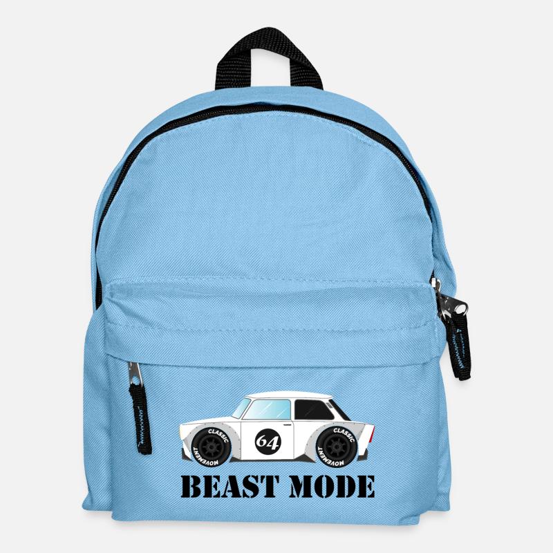 trabi Pappe Auto Klassiker Tuning - Kinder Rucksack - Hellblau