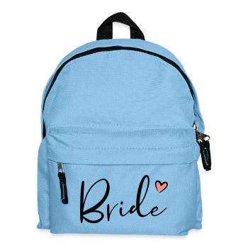 Cadeau de partie de poule coeur de mariée - Sac à dos Enfant - bleu clair - Devant