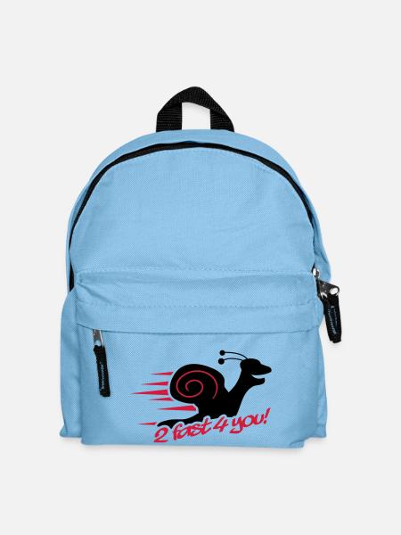 2 Fast 4 You Snail - Kinder Rucksack - Hellblau