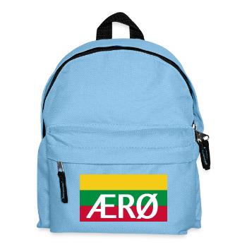 Ærø Flag Dänemark Insel Fahne Aeroe - Kinder Rucksack - Hellblau - Vorne