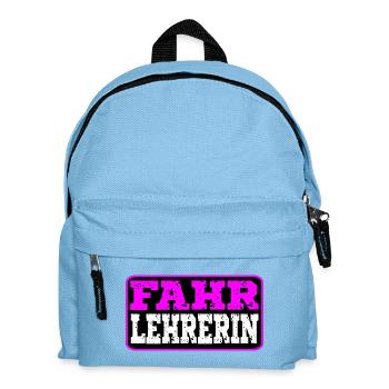 Geschenke für Fahrschullehrerin Fahrlehrerin - Kinder Rucksack - Hellblau - Vorne