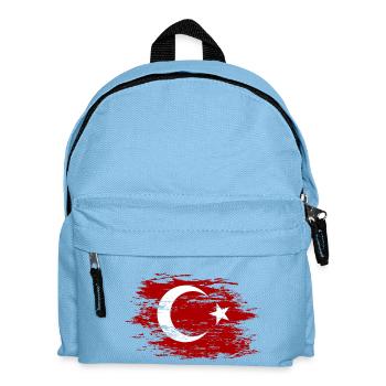 Türkei Flagge used - Kinder Rucksack - Hellblau - Vorne