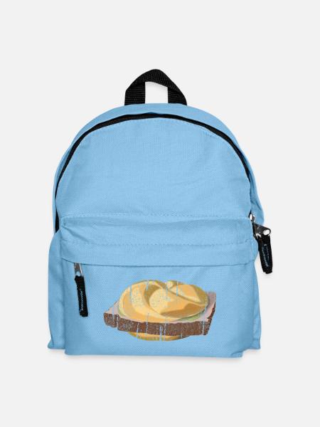 Österreichisch / Bayrische Leberkassemmel - Kinder Rucksack - Hellblau