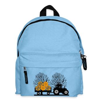 Traktor - Kinder Rucksack - Hellblau - Vorne