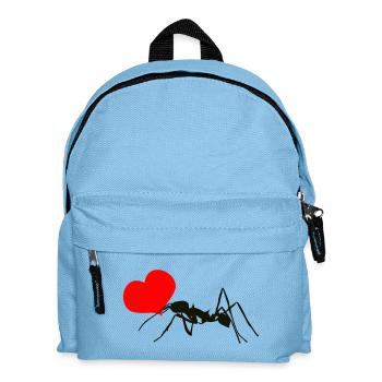 Fourmi avec un cœur - Sac à dos Enfant - bleu clair - Devant