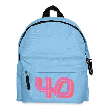 40. 40 JAHRE. 40. JAHRESTAG. 40-JÄHRIGES JUBILÄUM. - Kinder Rucksack - Hellblau - Vorne