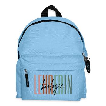 Lehrerin Biologie Biologielehrerin Geschenk - Kinder Rucksack - Hellblau - Vorne