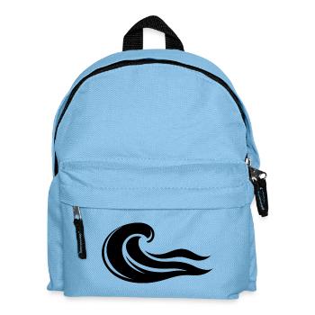 Experience the power of the wave! - Kids' Backpack - light blue - Front