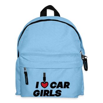 J’aime les filles de voiture / Auto Tuning Designs - Sac à dos Enfant - bleu clair - Devant
