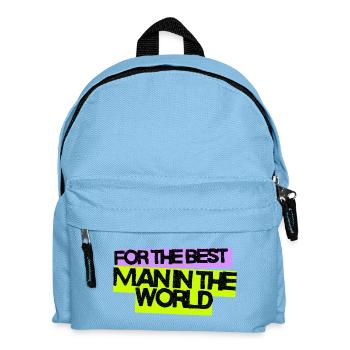For the best man in the world - Kids' Backpack - light blue - Front
