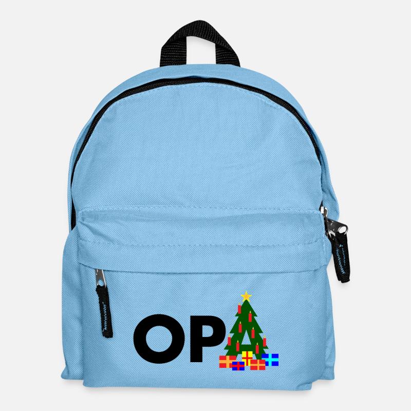 Opa Weihnachtsbaum - Kinder Rucksack - Hellblau