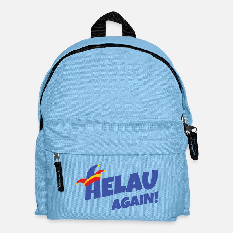 Helau again – Fasching Stil - Kinder Rucksack - Hellblau