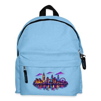 Nuit skyline de Londres au néon - Sac à dos Enfant - bleu clair - Devant