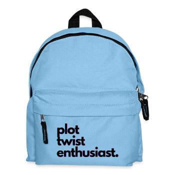Plot_twist_enthusiast - Kinder Rucksack - Hellblau - Vorne