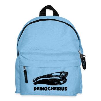 Deinocheirus Skull Fossil - Kids' Backpack - light blue - Front