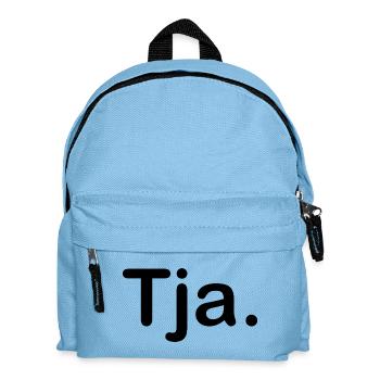 Tja. - Kinder Rucksack - Hellblau - Vorne