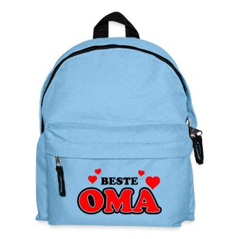 Grandma heart logo with love accents - Kids' Backpack - light blue - Front