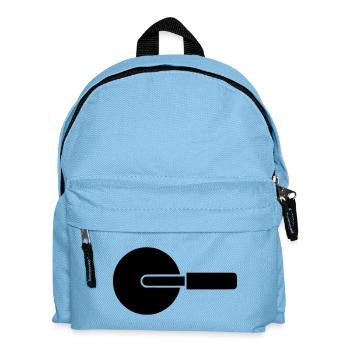 Pizza Cutter Wheel Knife - Kids' Backpack - light blue - Front