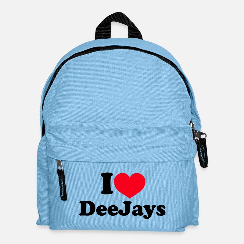 I Love DeeJays - Kids' Backpack - light blue